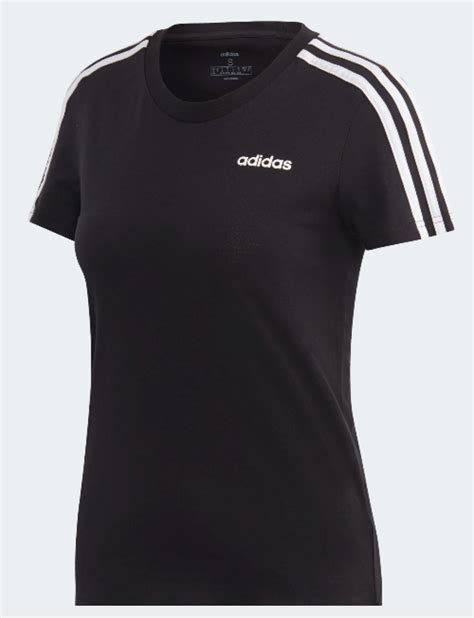 adidas t shirt schwarz mit weißen streifen|Adidas T.